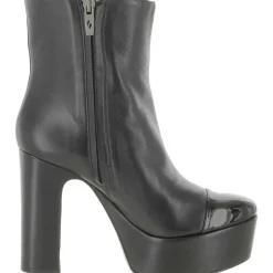 Valeria Leather Platforms Booties