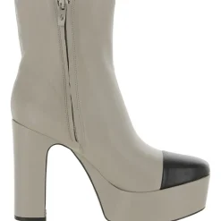 Valeria Leather Platforms Booties