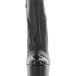 Valeria Leather Platforms Booties