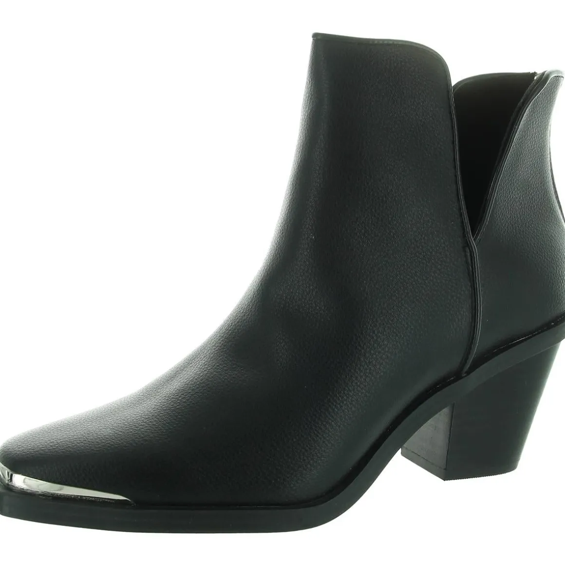 VALESKA Laceless Faux Leather Ankle Boots