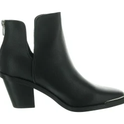 VALESKA Laceless Faux Leather Ankle Boots