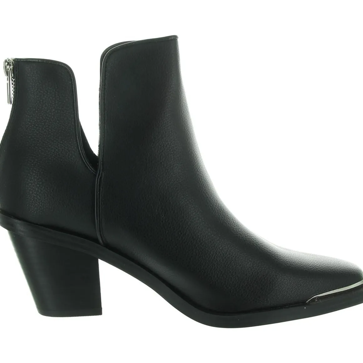 VALESKA Laceless Faux Leather Ankle Boots