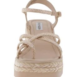 Valet Faux Leather Wedge Ankle Strap