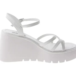 Valet Faux Leather Wedge Ankle Strap