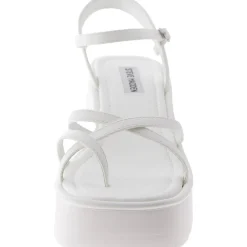 Valet Faux Leather Wedge Ankle Strap