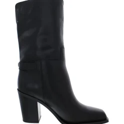Vance Buckle Square Toe Mid-Calf Boots