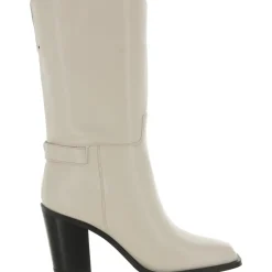 Vance Buckle Square Toe Mid-Calf Boots