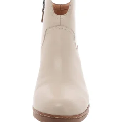 Vanda Water Resistant Leather Zip Up Ankle Boots