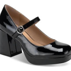 Vaneciaa Buckle Slip On Mary Jane Heels