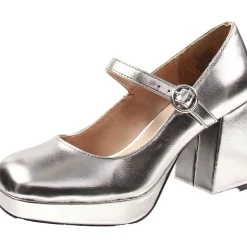 Vaneciaa Buckle Slip On Mary Jane Heels