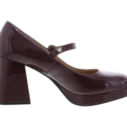 Vaneciaa Buckle Slip On Mary Jane Heels