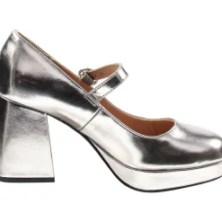 Vaneciaa Buckle Slip On Mary Jane Heels