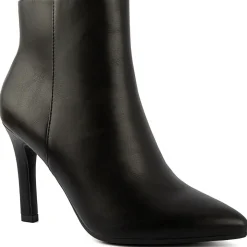 Vecna Zipper Faux Leather Booties