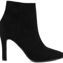 Vecna Zipper Faux Leather Booties