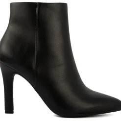 Vecna Zipper Faux Leather Booties