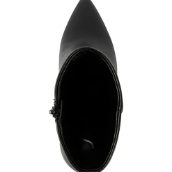 Vecna Zipper Faux Leather Booties