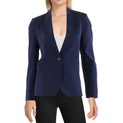 Vedy Girls Strass Shoulder Pads Wool One-Button Blazer