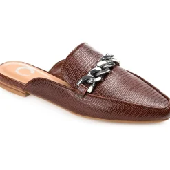 Vegan Leather Slip on Mules