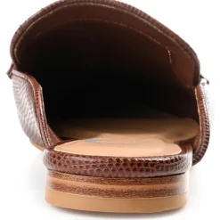 Vegan Leather Slip on Mules