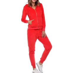 Velour Long Sleeves Zip Hoodie