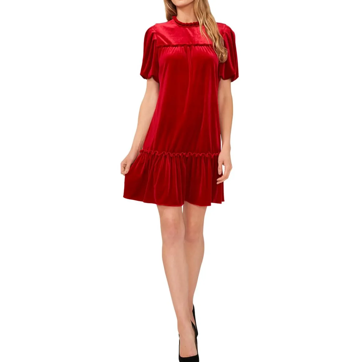 Velour Shift Dress