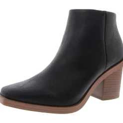 Velta Cushioned Footbed Faux Leather Booties