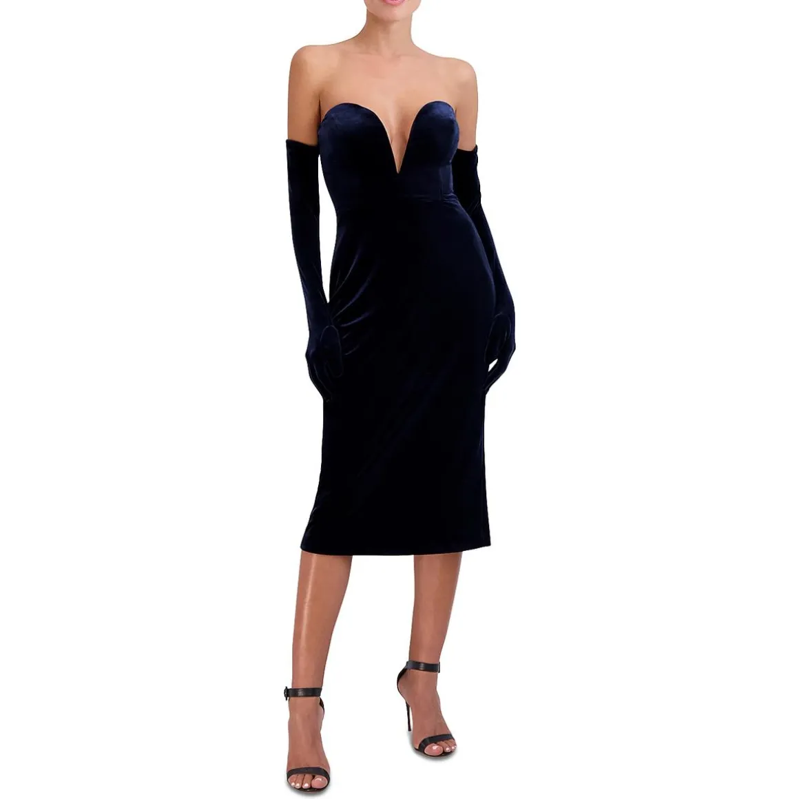 Velvet Gloves Midi Dress