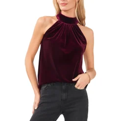 Velvet Halter Top