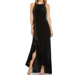 Velvet Maxi Evening Dress