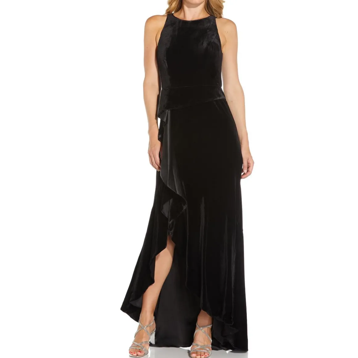 Velvet Maxi Evening Dress