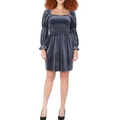 Velvet Mini Fit & Flare Dress