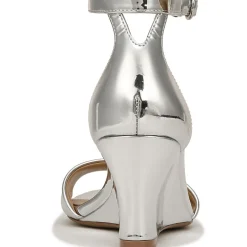 Vera Solid Ankle Strap Wedge Sandals