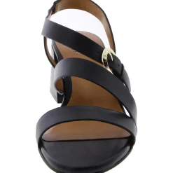 Veve Leather Strappy Block Heel