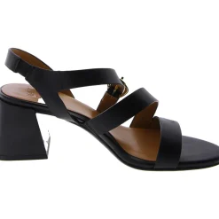Veve Leather Strappy Block Heel
