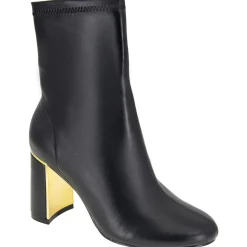 Vianna Faux Leather Round Toe Booties