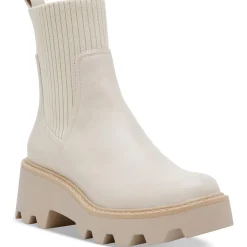 Villa Faux Leather Block Heel Mid-Calf Boots