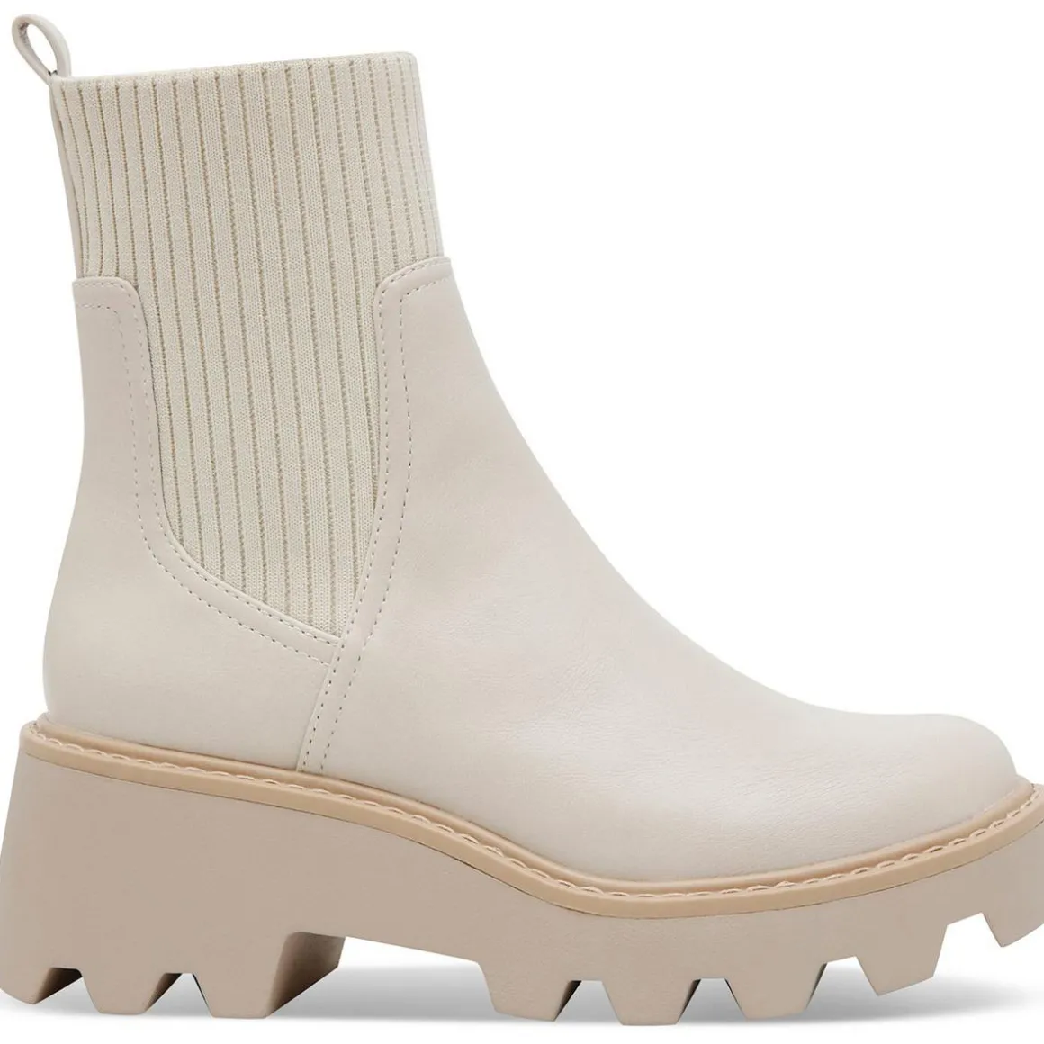 Villa Faux Leather Block Heel Mid-Calf Boots