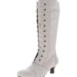 Vintage Leather Tall Knee-High Boots