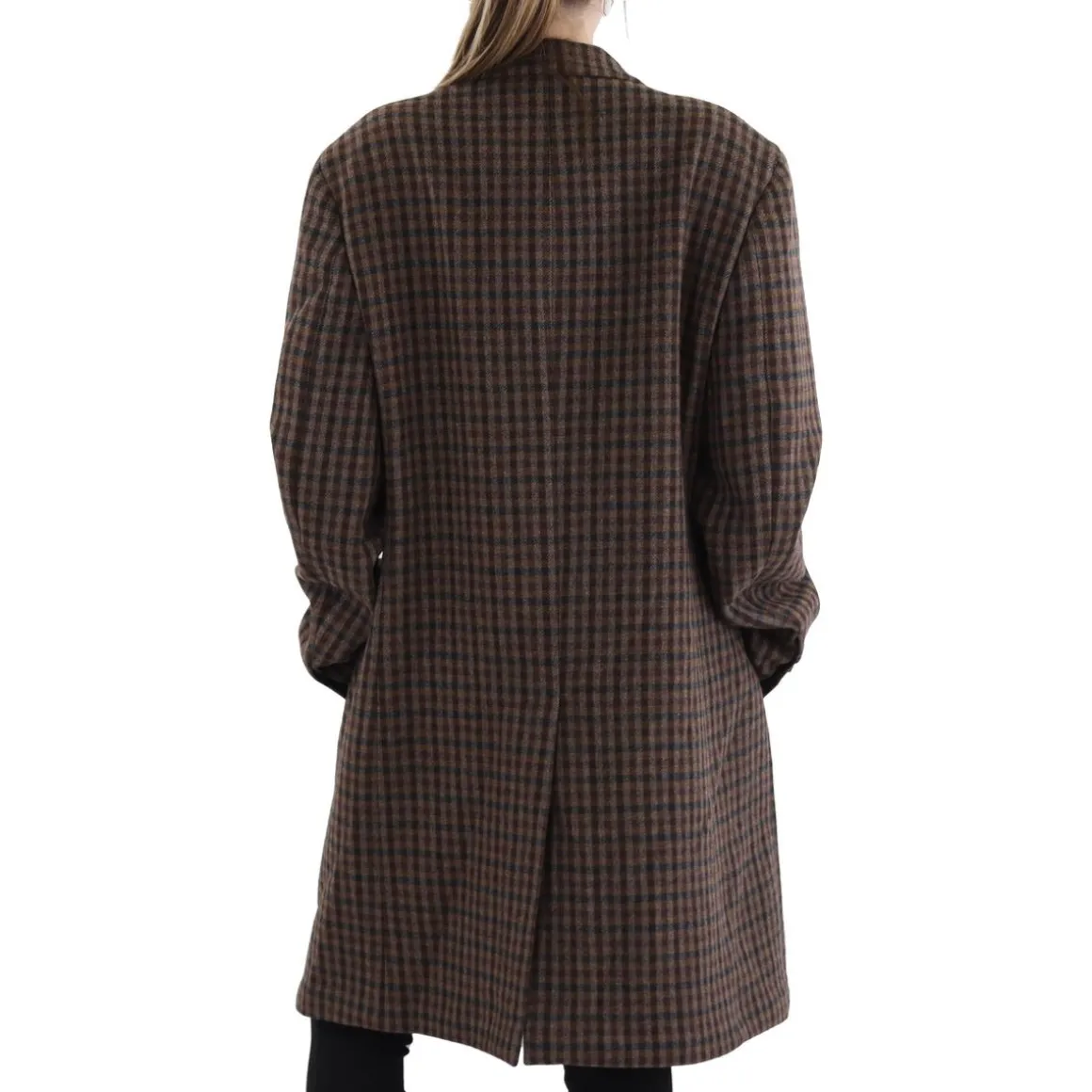 Virgin Wool Blend Long Wool Coat