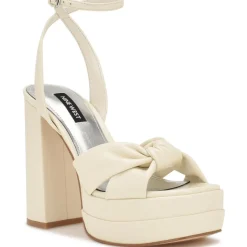VIVID3 Bow Platform Sandals
