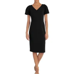 V-neck Office Sheath Dress