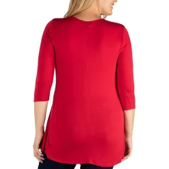 V-Neck Tunic Pullover Top