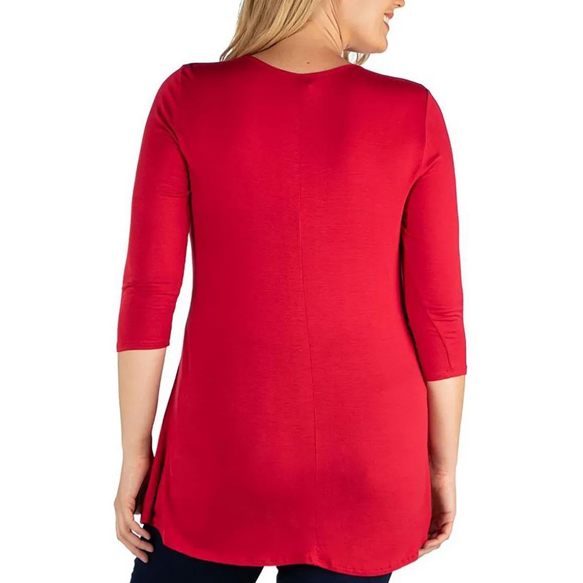 V-Neck Tunic Pullover Top