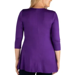 V-Neck Tunic Pullover Top