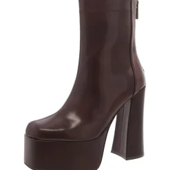 Voyager Faux Leather Zipper Ankle Boots