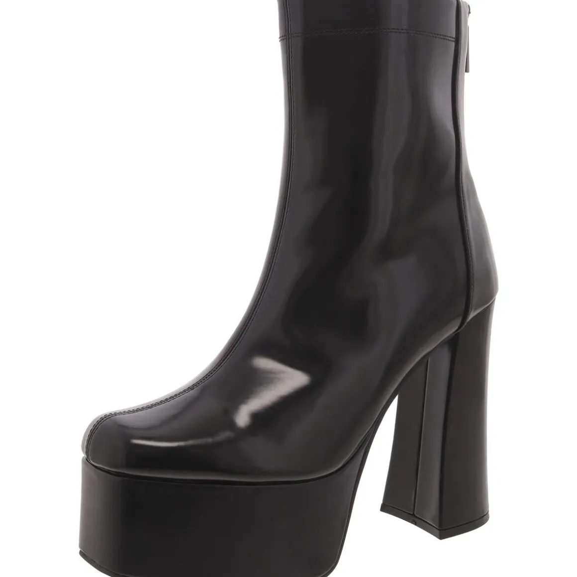 Voyager Faux Leather Zipper Ankle Boots