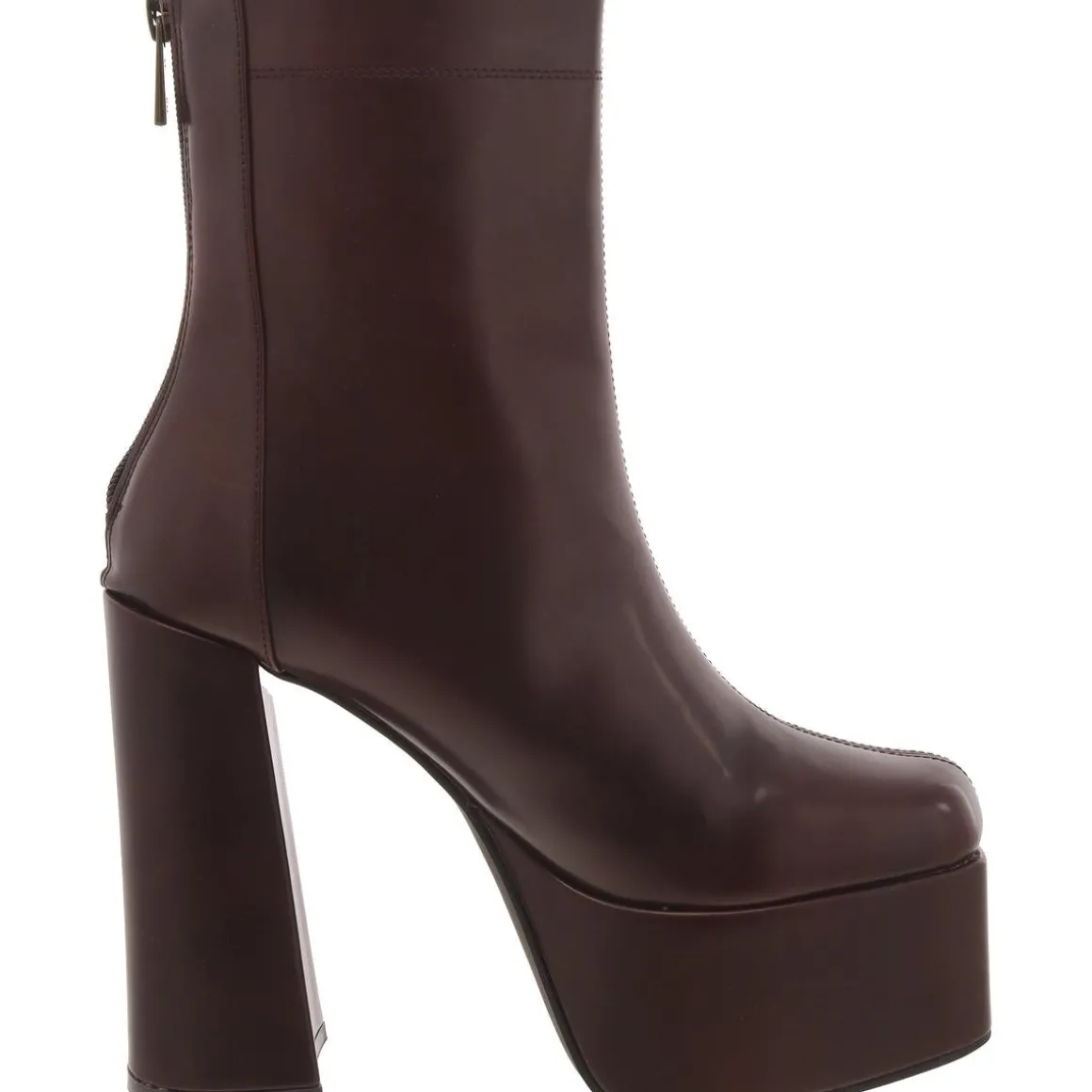 Voyager Faux Leather Zipper Ankle Boots
