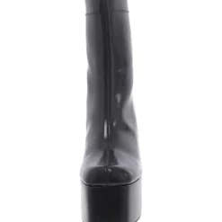 Voyager Faux Leather Zipper Ankle Boots