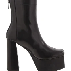 Voyager Faux Leather Zipper Ankle Boots
