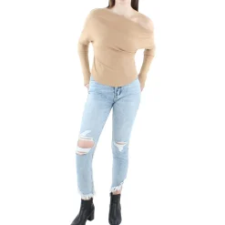 Waffle Boatneck Pullover Top